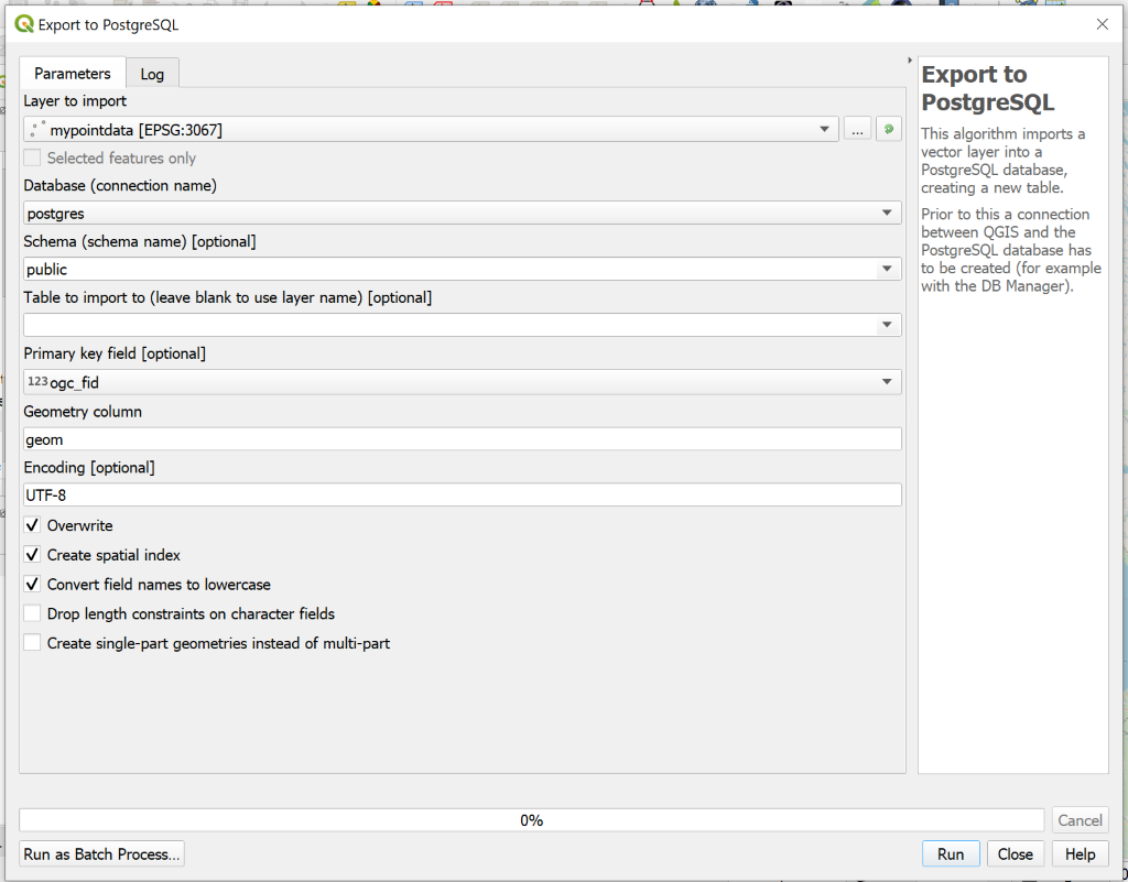 Importing spatial data to PostGIS • Gispo