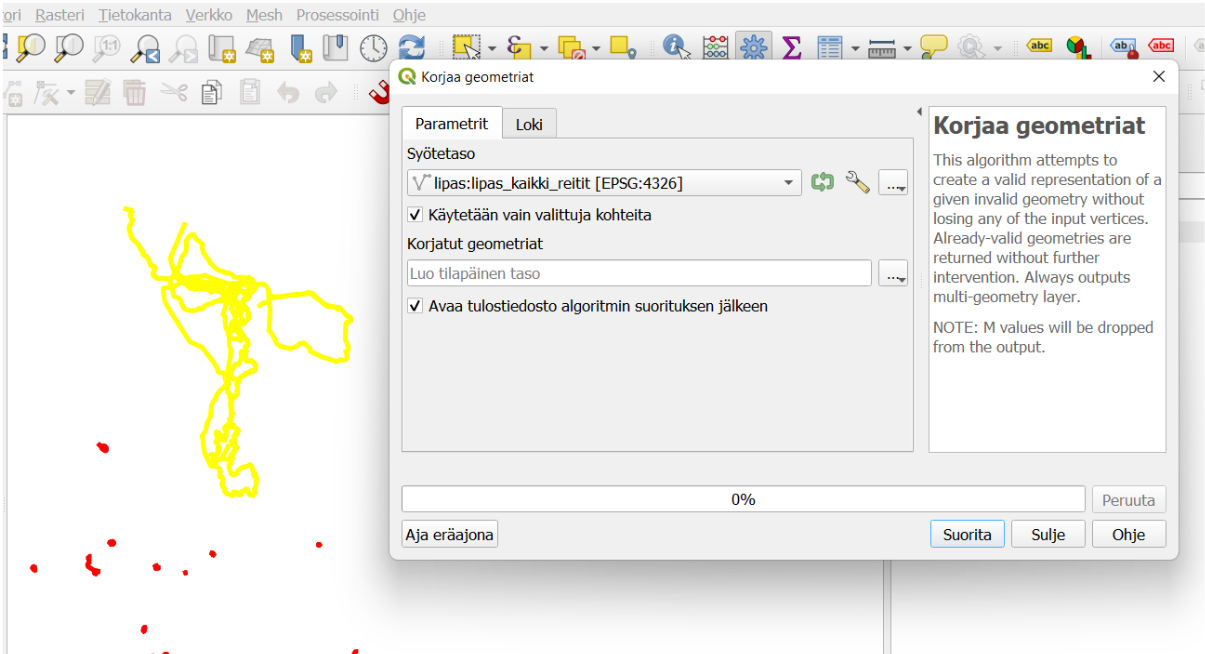 Gispo • Rajapinnasta Repoveden kansallispuistoon QGIS