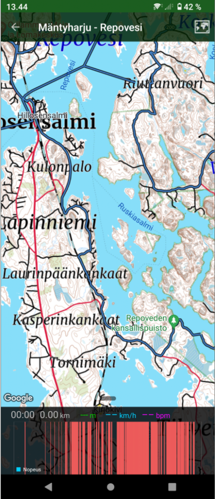 Gispo • Rajapinnasta Repoveden kansallispuistoon QGIS