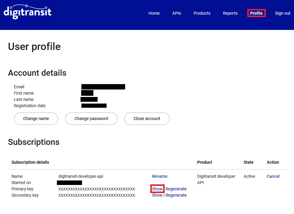 Gispo • Geokoodauslisäosa Digitransit on päivitetty API aain profile välilehdellä