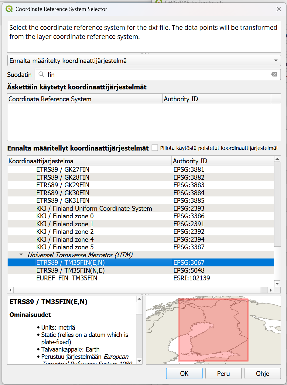 Gispo • Miten tuoda CAD-aineistoja QGISiin? CAD-aineistoja QGISiin
