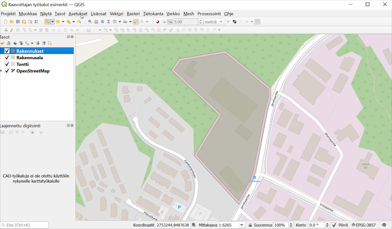 Gispo • Kaavoitus QGISin digitointityökaluilla (osa I) QGIS