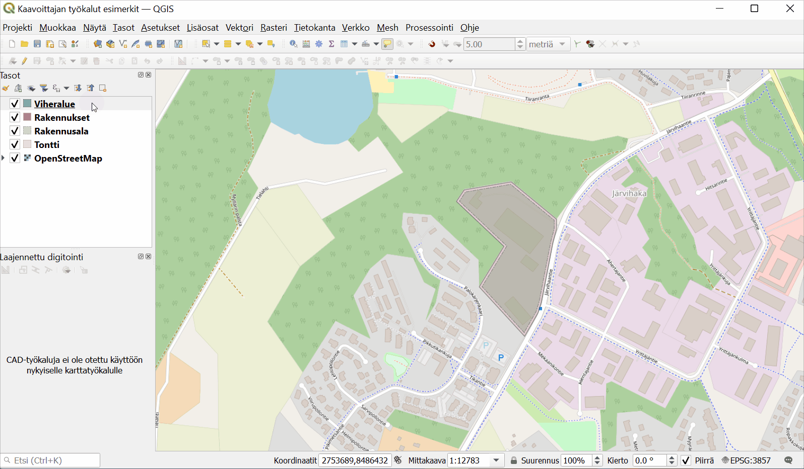 Gispo • Kaavoitus QGISin digitointityökaluilla (osa I) QGIS