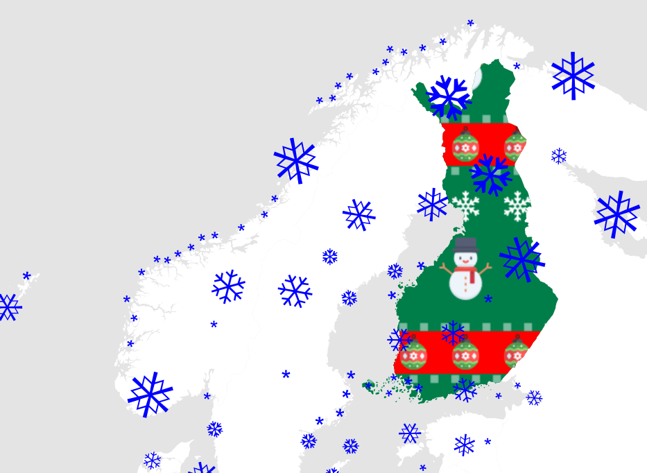 Gispo • Jouluneule Suomelle – ota ilo irti QGISin valmiista tyyleistä qgis