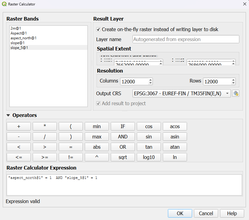 raster calculator